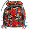 Boho beaded puffy bag