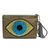 "Evil Eye" Clutch - Beige