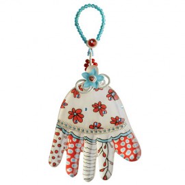 red flowers Hamsa - En Vogue Shopping - Home gifts and furnishings-Lalo Treasures-7082